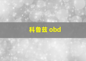 科鲁兹 obd